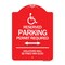 Signmission Connecticut Reserved Parking Permit Required Violators Fined Min $150 Alum, 18" x 24", RW-1824-24659 A-DES-RW-1824-24659 - alternate 1